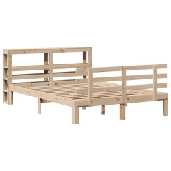 Cadre de lit avec tête de lit sans matelas 120x200 cm 