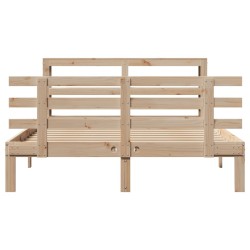 Cadre de lit avec tête de lit sans matelas 120x200 cm 