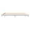Cadre de lit sans matelas blanc 180x200 cm bois massif de pin 