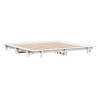 Cadre de lit sans matelas blanc 180x200 cm bois massif de pin 