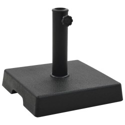 Socle carré de parasol Polyrésine 8 kg Noir 