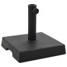 Socle carré de parasol Polyrésine 8 kg Noir 