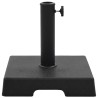 Socle carré de parasol Polyrésine 8 kg Noir 