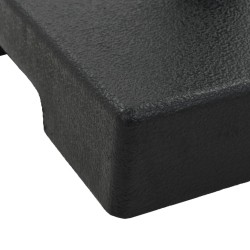 Socle carré de parasol Polyrésine 8 kg Noir 