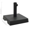 Socle carré de parasol Polyrésine 8 kg Noir 
