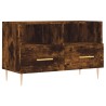 Meuble TV Chêne fumé 80x36x50 cm Bois d'ingénierie 