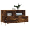 Meuble TV Chêne fumé 80x36x50 cm Bois d'ingénierie 