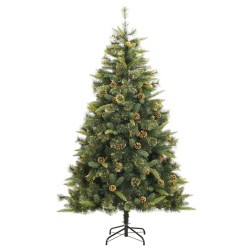 Sapin de Noël artificiel articulé avec pommes de pin 240 cm 