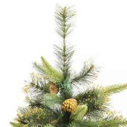 Sapin de Noël artificiel articulé avec pommes de pin 240 cm 