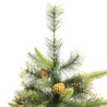 Sapin de Noël artificiel articulé avec pommes de pin 240 cm 