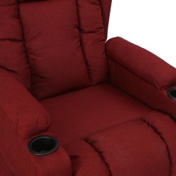 Fauteuil inclinable Rouge bordeaux Tissu 