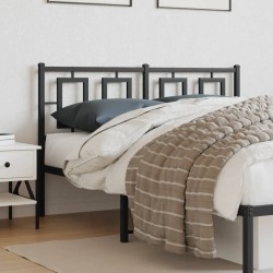 Tête de lit métal noir 140 cm 