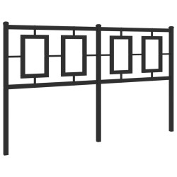 Tête de lit métal noir 140 cm 