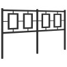 Tête de lit métal noir 140 cm 
