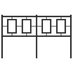 Tête de lit métal noir 140 cm 