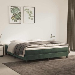 Matelas de lit à ressorts ensachés 160x210x20 cm velours 