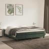 Matelas de lit à ressorts ensachés 160x210x20 cm velours 