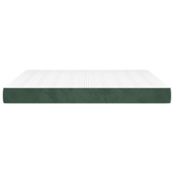 Matelas de lit à ressorts ensachés 160x210x20 cm velours 