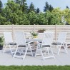 Coussins de chaise lot de 6 gris 50x50x7 cm tissu oxford 