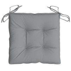 Coussins de chaise lot de 6 gris 50x50x7 cm tissu oxford 