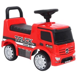 Camion à pédales Mercedes-Benz Rouge 