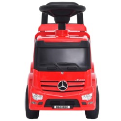 Camion à pédales Mercedes-Benz Rouge 