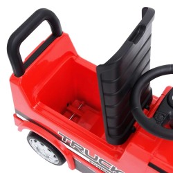 Camion à pédales Mercedes-Benz Rouge 
