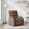 Fauteuil inclinable Marron Tissu 
