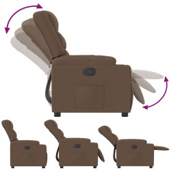 Fauteuil inclinable Marron Tissu 