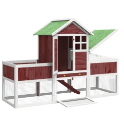Clapier moka 170x63x113 cm bois de pin massif 