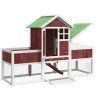 Clapier moka 170x63x113 cm bois de pin massif 