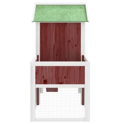 Clapier moka 170x63x113 cm bois de pin massif 
