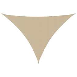 Voile de parasol Tissu Oxford triangulaire 5x6x6 m beige 