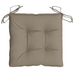 Coussins de chaise lot de 6 taupe 50x50x7 cm tissu oxford 