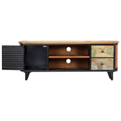 Meuble TV 120x30x45 cm Bois de récupération massif 