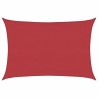 Voile d'ombrage 160 g/m² Rouge 4x6 m PEHD 