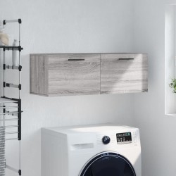 Armoire murale sonoma gris 100x36,5x35 cm bois d'ingénierie 