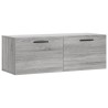 Armoire murale sonoma gris 100x36,5x35 cm bois d'ingénierie 