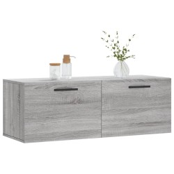Armoire murale sonoma gris 100x36,5x35 cm bois d'ingénierie 