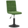 Chaises pivotantes à manger lot de 4 vert foncé velours 