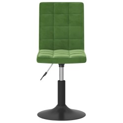 Chaises pivotantes à manger lot de 4 vert foncé velours 