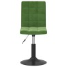Chaises pivotantes à manger lot de 4 vert foncé velours 