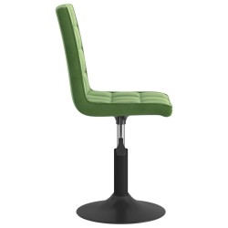 Chaises pivotantes à manger lot de 4 vert foncé velours 