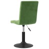 Chaises pivotantes à manger lot de 4 vert foncé velours 
