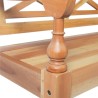 Chaises Batavia lot de 2 marron clair bois d'acajou solide 