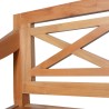 Chaises Batavia lot de 2 marron clair bois d'acajou solide 