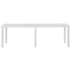 Table de jardin 220x90x72 cm PP Blanc 
