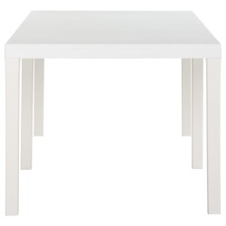 Table de jardin 220x90x72 cm PP Blanc 