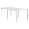 Table de jardin 220x90x72 cm PP Blanc 