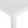 Table de jardin 220x90x72 cm PP Blanc 